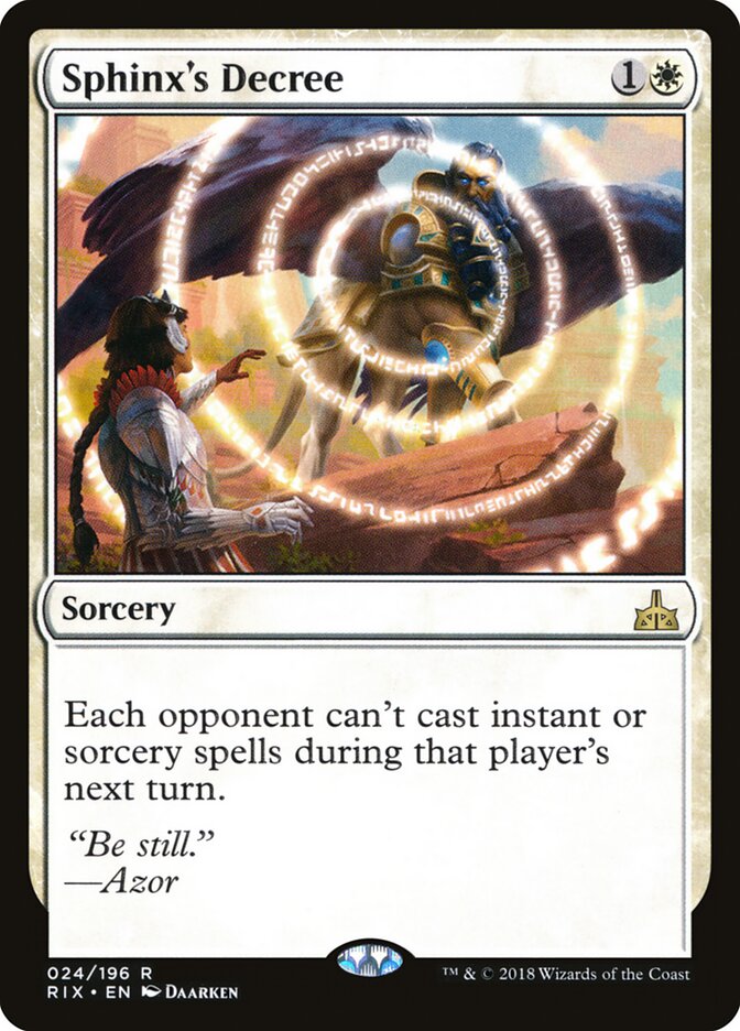 Sphinx's Decree — Rivals of Ixalan (RIX) #24