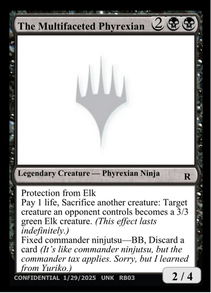 The Multifaceted Phyrexian — Unknown Event (UNK) #RB03