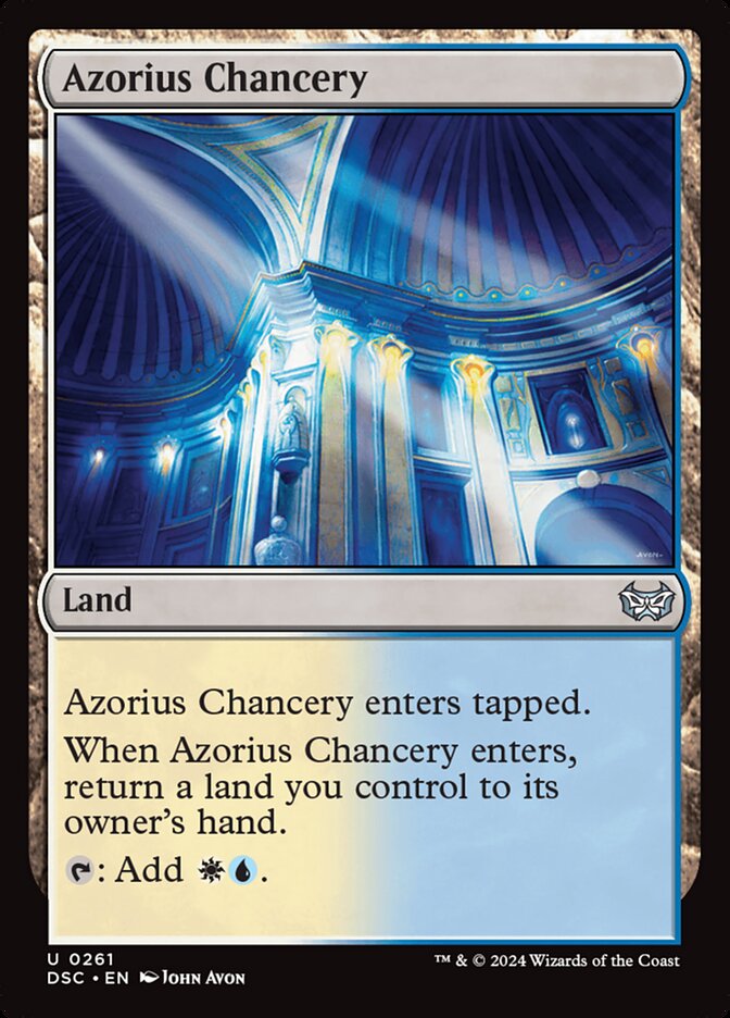 Azorius Chancery — Duskmourn: House of Horror Commander (DSC) #261