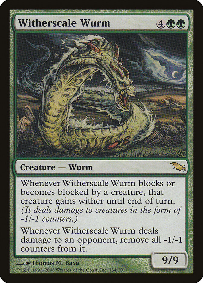 Witherscale Wurm — Shadowmoor (SHM) #134