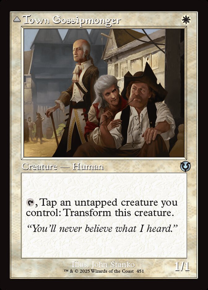 Town Gossipmonger // Incited Rabble — Innistrad Remastered (INR) #451