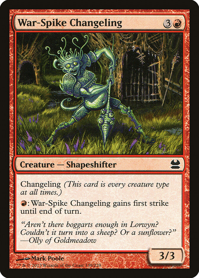 War-Spike Changeling — Modern Masters (MMA) #139
