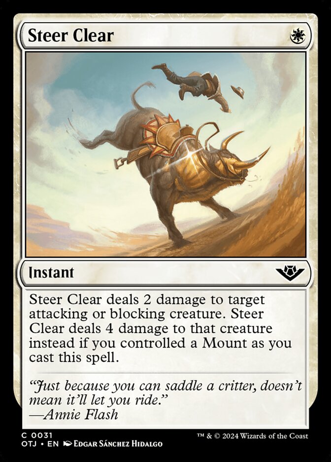 Steer Clear — Outlaws of Thunder Junction (OTJ) #31