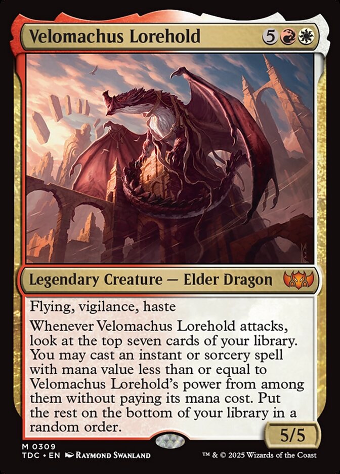 Velomachus Lorehold — Tarkir: Dragonstorm Commander (TDC) #309