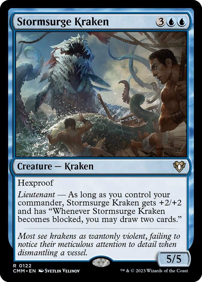 Stormsurge Kraken — Commander Masters (CMM) #122