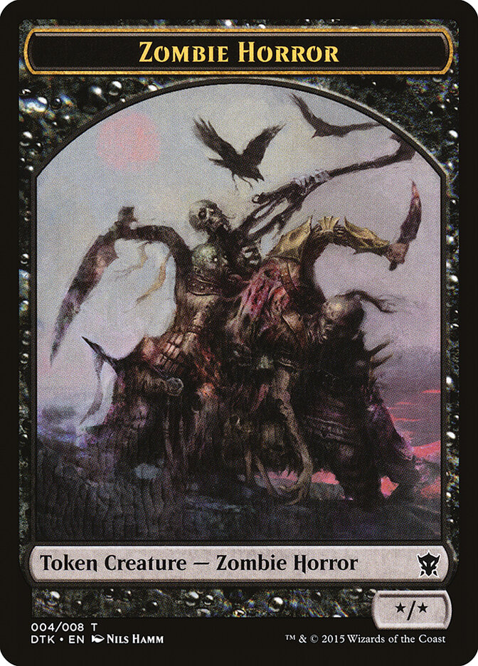 Zombie Horror — Dragons of Tarkir Tokens (TDTK) #4