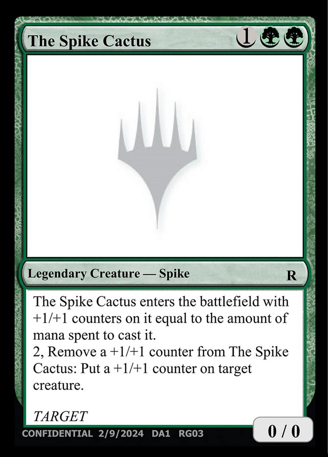 The Spike Cactus — Unknown Event (UNK) #RG03e
