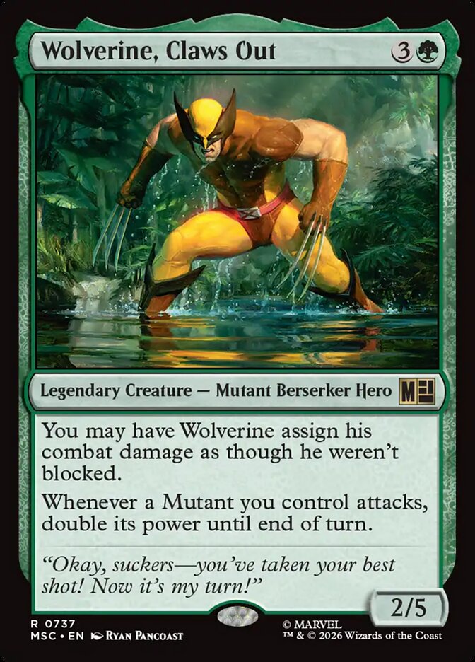 Wolverine, Claws Out — Marvel Super Heroes Commander (MSC) #737