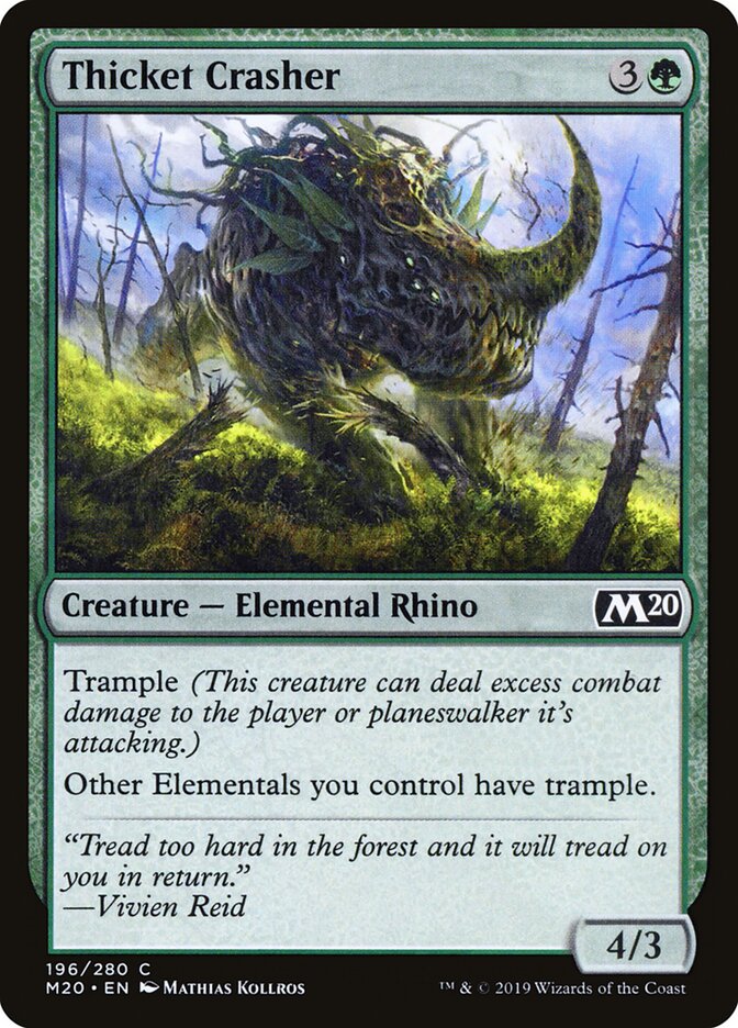 Thicket Crasher — Core Set 2020 (M20) #196