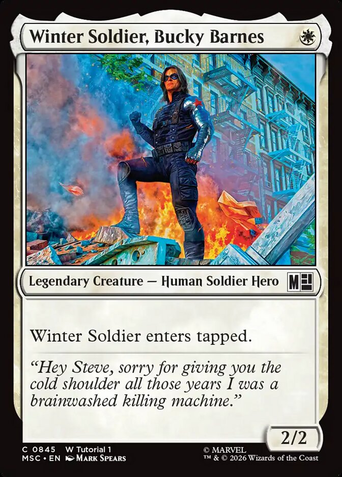 Winter Soldier, Bucky Barnes — Marvel Super Heroes Commander (MSC) #845