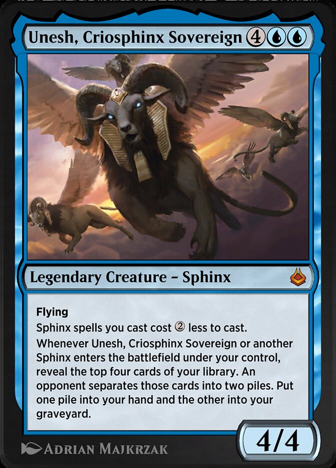 Unesh, Criosphinx Sovereign — Amonkhet Remastered (AKR) #85