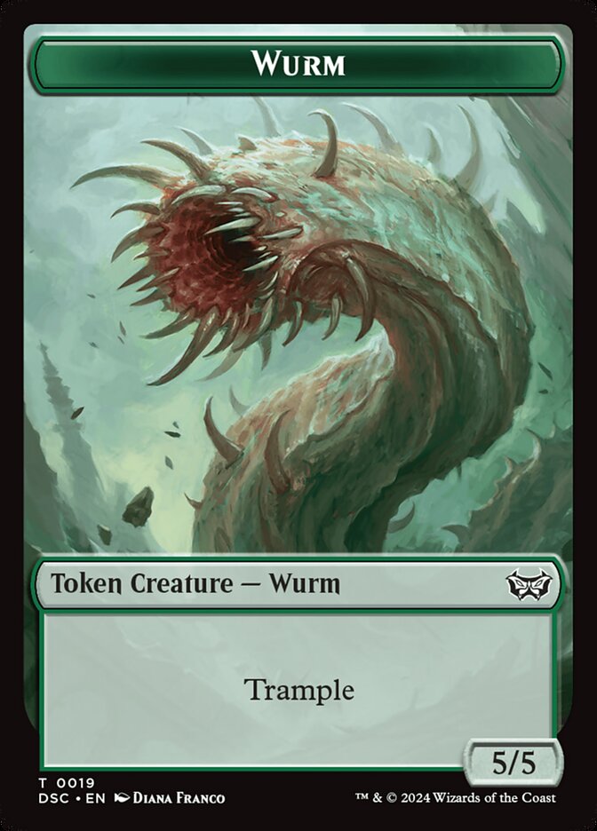 Wurm — Duskmourn Commander Tokens (TDSC) #19