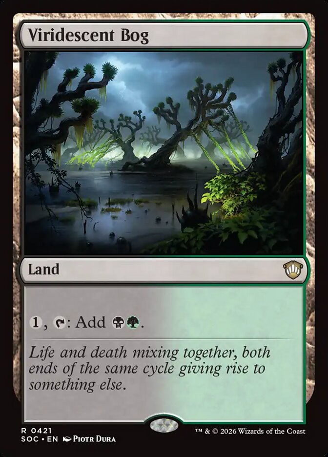 Viridescent Bog — Secrets of Strixhaven Commander (SOC) #421