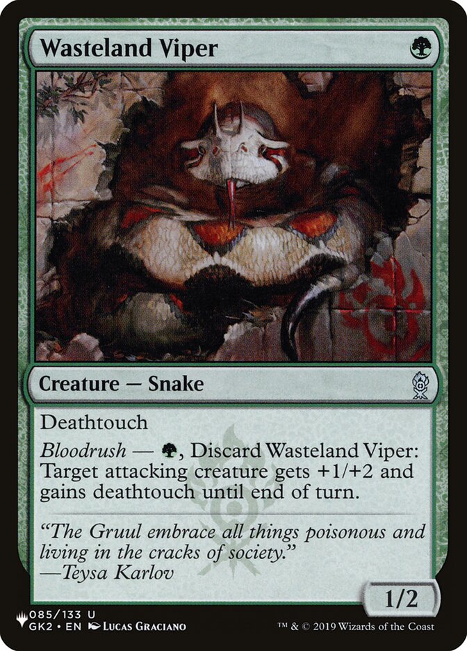 Wasteland Viper — The List (PLST) #GK2-85