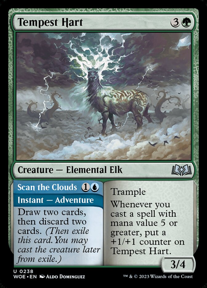 Tempest Hart // Scan the Clouds — Wilds of Eldraine (WOE) #238