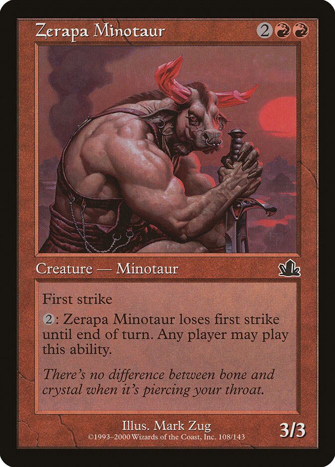 Zerapa Minotaur — Prophecy (PCY) #108