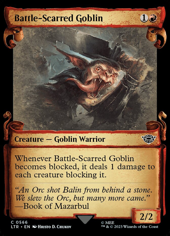 Battle-Scarred Goblin — The Lord of the Rings: Tales of Middle-earth (LTR) #566
