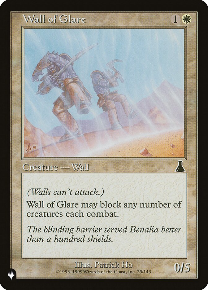 Wall of Glare — The List (PLST) #UDS-25