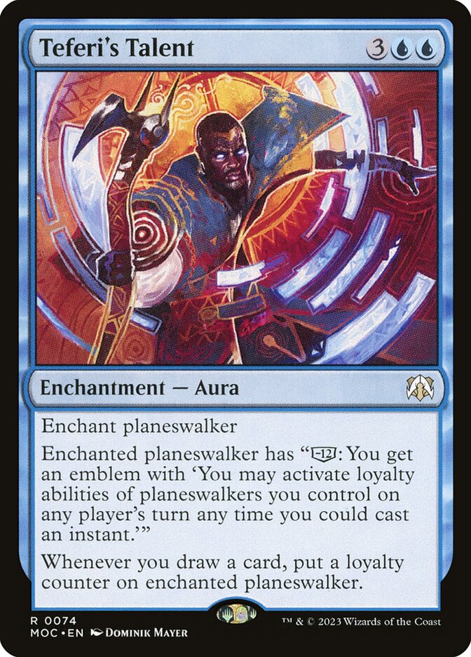 Teferi's Talent — March of the Machine Commander (MOC) #74