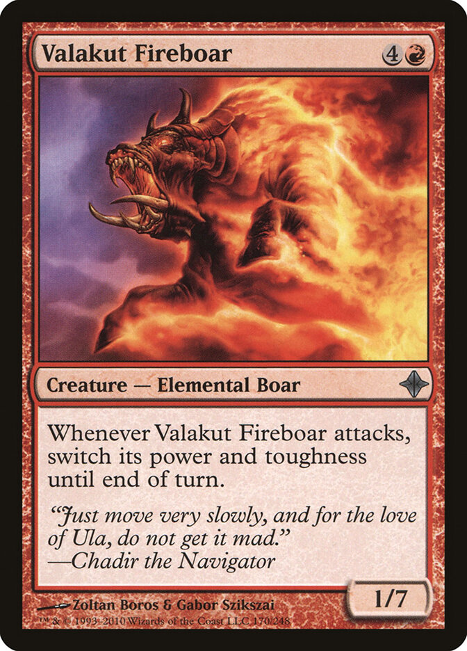 Valakut Fireboar — Rise of the Eldrazi (ROE) #170
