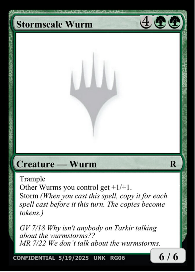 Stormscale Wurm — Unknown Event (UNK) #RG06