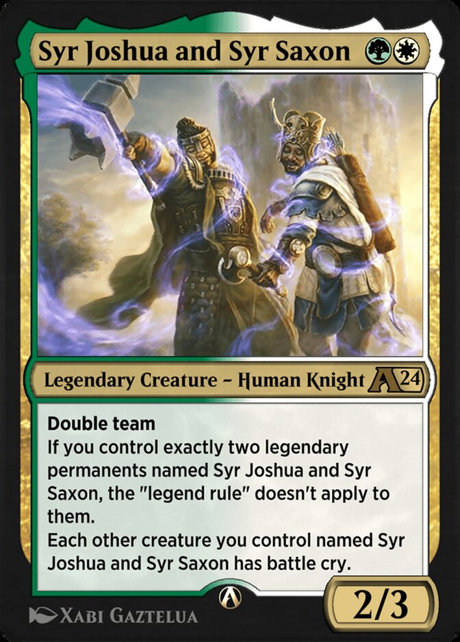 Syr Joshua and Syr Saxon — Alchemy: Wilds of Eldraine (YWOE) #27