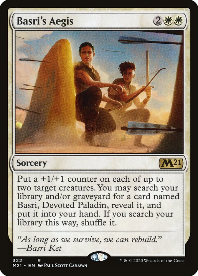 Basri's Aegis — Core Set 2021 (M21) #322
