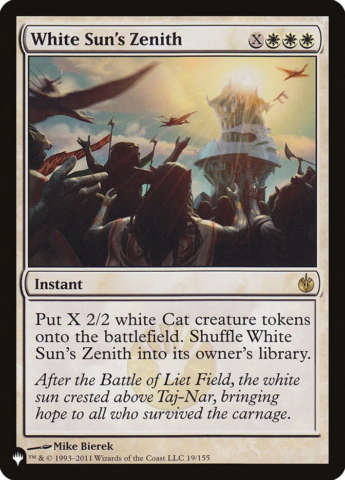White Sun's Zenith — The List (PLST) #MBS-19
