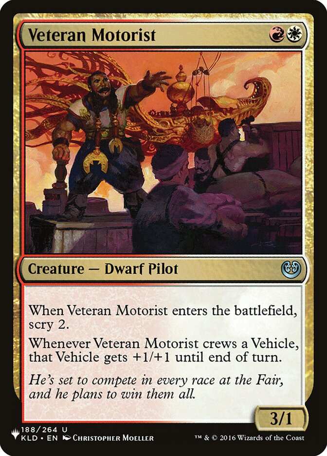 Veteran Motorist — The List (PLST) #KLD-188