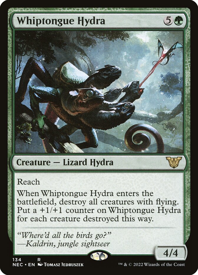 Whiptongue Hydra — Neon Dynasty Commander (NEC) #134