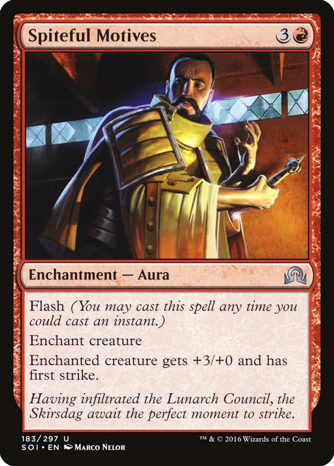 Spiteful Motives — Shadows over Innistrad (SOI) #183
