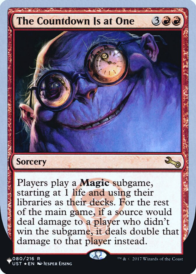 The Countdown Is at One — The List (Unfinity Foil Edition) (ULST) #28