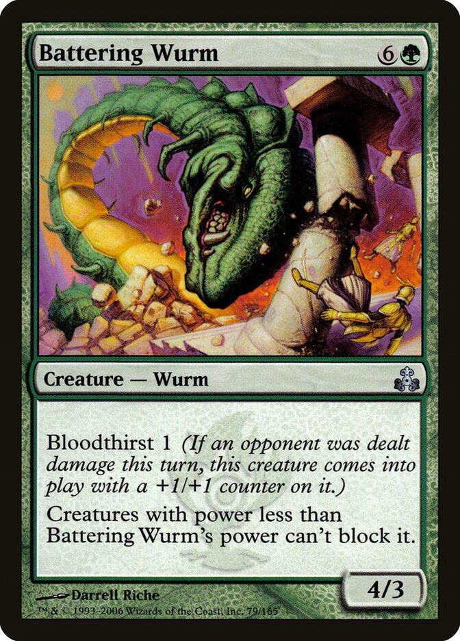 Battering Wurm — Guildpact (GPT) #79