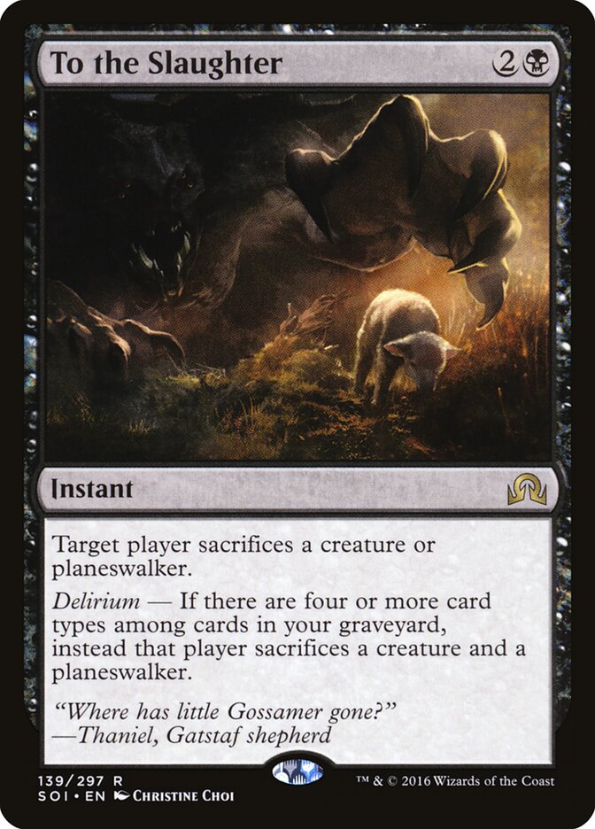 To the Slaughter — Shadows over Innistrad (SOI) #139