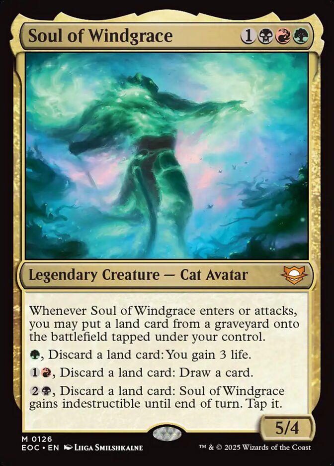 Soul of Windgrace — Edge of Eternities Commander (EOC) #126