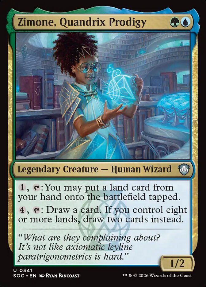Zimone, Quandrix Prodigy — Secrets of Strixhaven Commander (SOC) #341