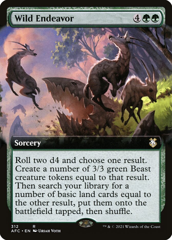 Wild Endeavor — Forgotten Realms Commander (AFC) #312