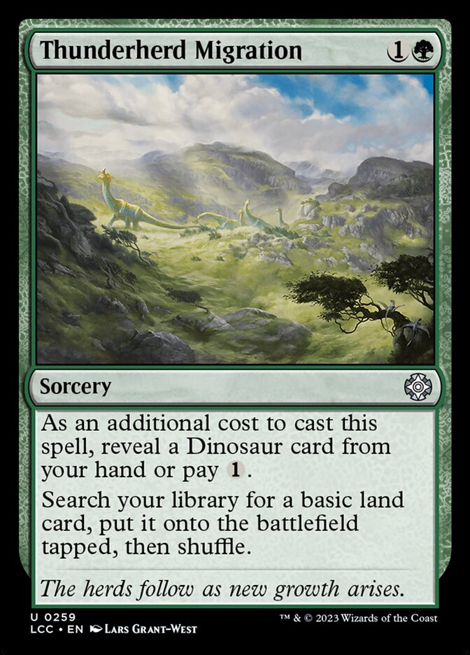 Thunderherd Migration — The Lost Caverns of Ixalan Commander (LCC) #259