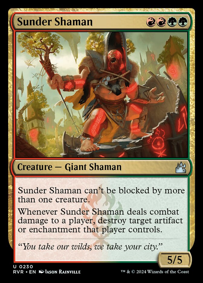 Sunder Shaman — Ravnica Remastered (RVR) #230