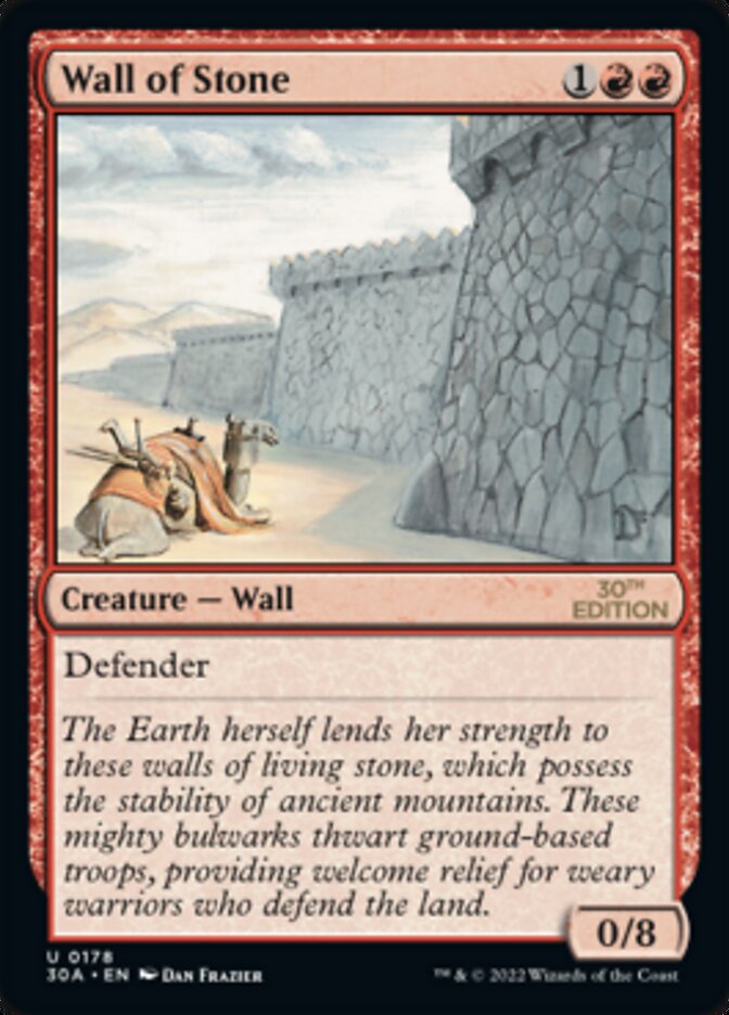 Wall of Stone — 30th Anniversary Edition (30A) #178
