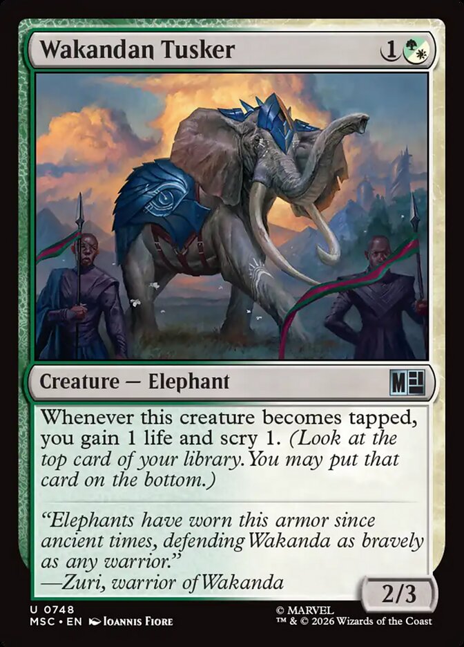 Wakandan Tusker — Marvel Super Heroes Commander (MSC) #748