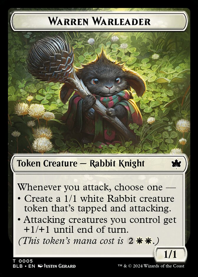 Warren Warleader — Bloomburrow Tokens (TBLB) #5