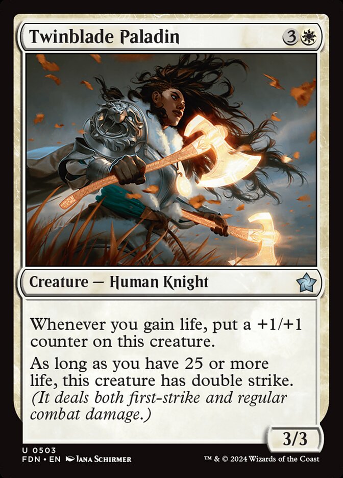 Twinblade Paladin — Foundations (FDN) #503