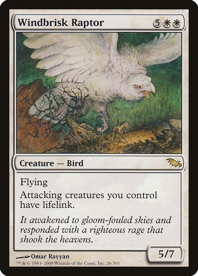 Windbrisk Raptor — Shadowmoor (SHM) #26
