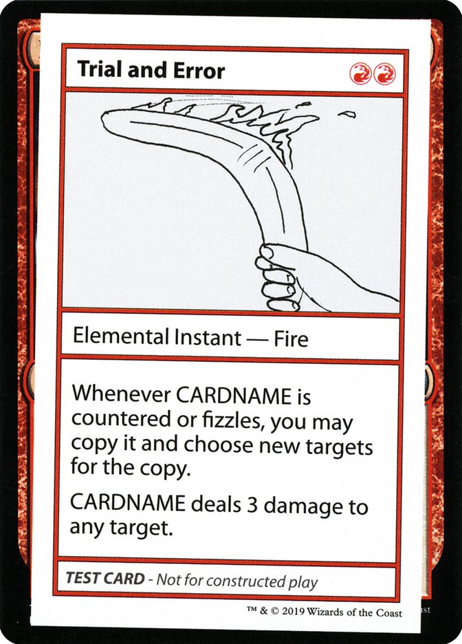 Trial and Error — Mystery Booster Playtest Cards 2021 (CMB2) #68