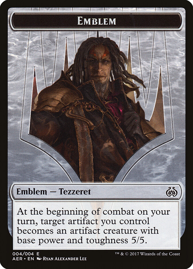 Tezzeret the Schemer Emblem — Aether Revolt Tokens (TAER) #4