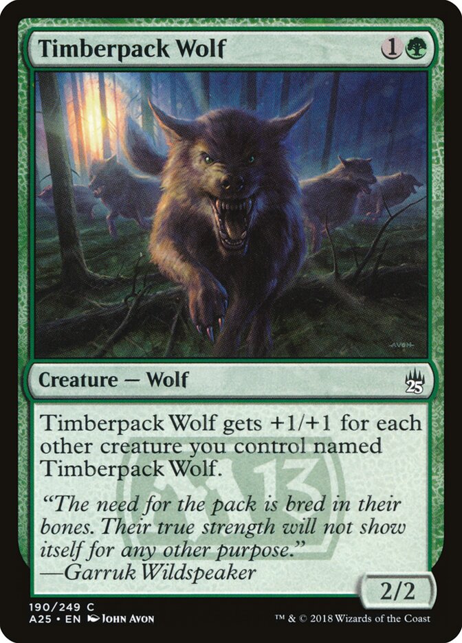 Timberpack Wolf — Masters 25 (A25) #190