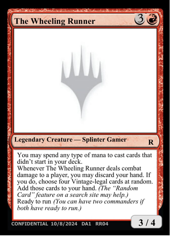 The Wheeling Runner — Unknown Event (UNK) #RR04d