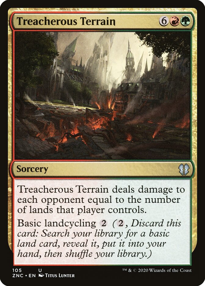 Treacherous Terrain — Zendikar Rising Commander (ZNC) #105