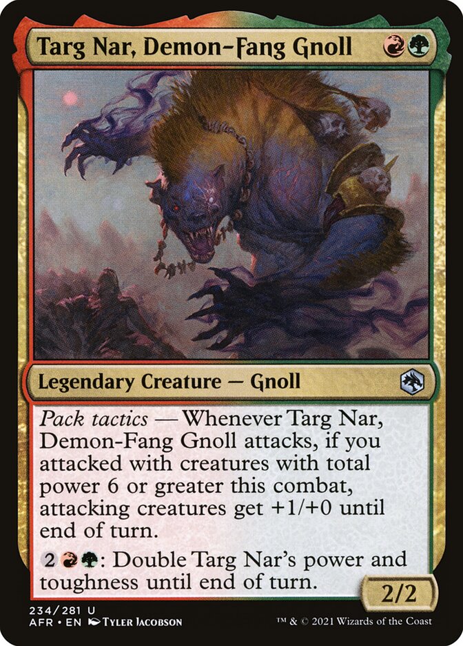 Targ Nar, Demon-Fang Gnoll — Adventures in the Forgotten Realms (AFR) #234